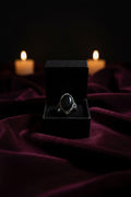Black Onyx w Marcasite 925 ss ring