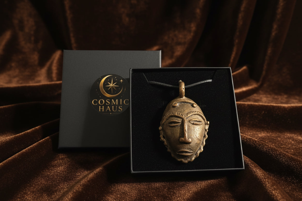 Rare Vintage African Mask Pendant
