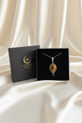 Tigers Eye Goddess Pendant with Chain